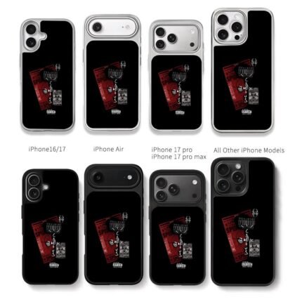 Spiderman Cactus Jack parental adv Chris Brown Phone Case Black Electroplated Silver For Iphone 11 To 17