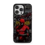 Spiderman Marvel comic collage iPhone 16 Pro Max Black Case