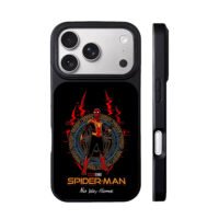 SpiderMan NoWayHome suit circle iPhone 17 Pro Max Black Case
