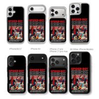 SpiderManSpiderBoyDailyBuglecollage Chris Brown Phone Case Black Electroplated Silver For Iphone 11 To 17
