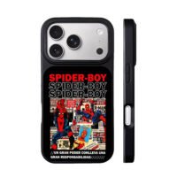 SpiderManSpiderBoyDailyBuglecollage iPhone 17 Pro Max Black Case