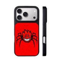 Spitfire evil fire spider red logo iPhone 17 Pro Max Black Case