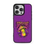 Spitfire neon evil psychedelic mushroom iPhone 16 Pro Max Black Case