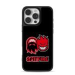 Spitfire two red fire devil logos iPhone 16 Pro Max Black Case