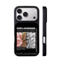 Split Doflamingo One Piece art iPhone 17 Pro Max Black Case