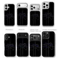 Split neon purple green gamepad Chris Brown Phone Case Black Electroplated Silver For Iphone 11 To 17