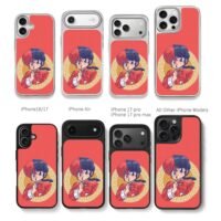 Split Ranma chinese anime art Chris Brown Phone Case Black Electroplated Silver For Iphone 11 To 17