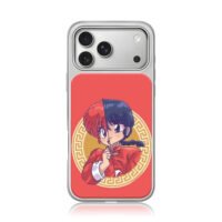 Split Ranma chinese anime art iPhone 17 Pro Max Electroplated Silver Case1