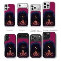 Spooky pixel sniper scope hands art Chris Brown Phone Case Black Electroplated Silver For Iphone 11 To 17