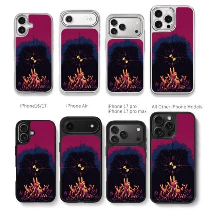 Spooky pixel sniper scope hands art Chris Brown Phone Case Black Electroplated Silver For Iphone 11 To 17