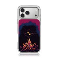 Spooky pixel sniper scope hands art iPhone 17 Pro Max Electroplated Silver Case1