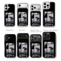 Spy Family panels Anya Lloyd Bond Chris Brown Phone Case Black Electroplated Silver For Iphone 11 To 17