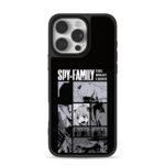 Spy Family panels Anya Lloyd Bond iPhone 16 Pro Max Black Case