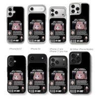 Spy x Family Anya Forger anime art Chris Brown Phone Case Black Electroplated Silver For Iphone 11 To 17