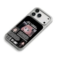 Spy x Family Anya Forger anime art iPhone 17 Pro Max Electroplated Silver Case2