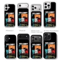Spy x Family Anya Loid comic panels Chris Brown Phone Case Black Electroplated Silver For Iphone 11 To 17