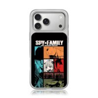 Spy x Family Anya Loid comic panels iPhone 17 Pro Max Electroplated Silver Case1