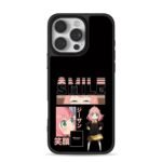 Spy x Family Anya smile Japanese text iPhone 16 Pro Max Black Case
