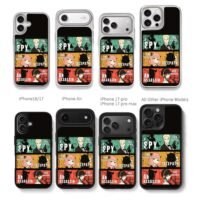 Spy x Family Loid Anya Yor art Chris Brown Phone Case Black Electroplated Silver For Iphone 11 To 17