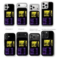 Spy x Family Yor Anya silhouettes Chris Brown Phone Case Black Electroplated Silver For Iphone 11 To 17
