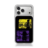 Spy x Family Yor Anya silhouettes iPhone 17 Pro Max Electroplated Silver Case1