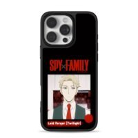 SpyxFamily Loid Forger Twilight art iPhone 16 Pro Max Black Case