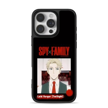 SpyxFamily Loid Forger Twilight art iPhone 16 Pro Max Black Case