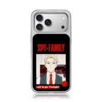 SpyxFamily Loid Forger Twilight art iPhone 17 Pro Max Electroplated Silver Case1