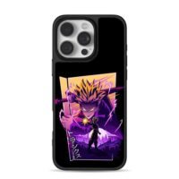SSJ Trunks DBZ neon blast art iPhone 16 Pro Max Black Case