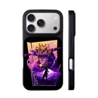 SSJ Trunks DBZ neon blast art iPhone 17 Pro Max Black Case