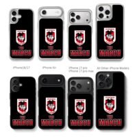 St George Illawarra crest The March Chris Brown Phone Case Black Electroplated Silver For Iphone 11 To 17