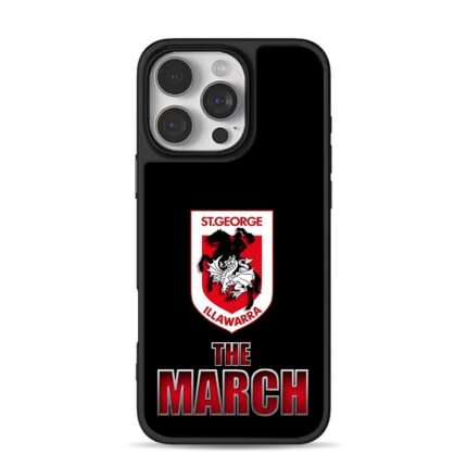 St George Illawarra crest The March iPhone 16 Pro Max Black Case
