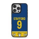 Stafford 9 LA Rams jersey print iPhone 16 Pro Max Black Case