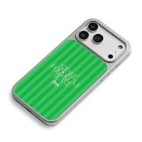 Stake F1 Team green striped print iPhone 17 Pro Max Electroplated Silver Case2