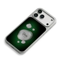 Stake F1 Team water drops green bg iPhone 17 Pro Max Electroplated Silver Case2