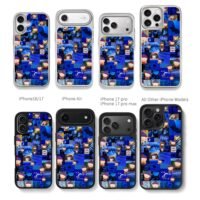 Stan Marsh South Park blue collage Chris Brown Phone Case Black Electroplated Silver For Iphone 11 To 17
