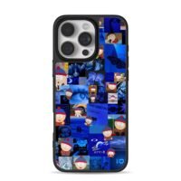 Stan Marsh South Park blue collage iPhone 16 Pro Max Black Case