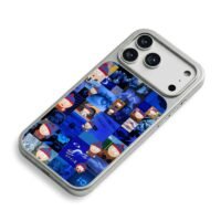 Stan Marsh South Park blue collage iPhone 17 Pro Max Electroplated Silver Case2