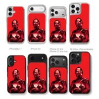 Star Wars C3PO Chewie chess red art Chris Brown Phone Case Black Electroplated Silver For Iphone 11 To 17