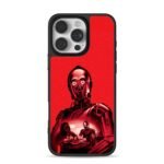 Star Wars C3PO Chewie chess red art iPhone 16 Pro Max Black Case