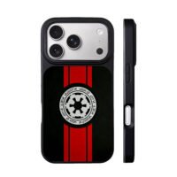 Star Wars Empire logo red stripes iPhone 17 Pro Max Black Case