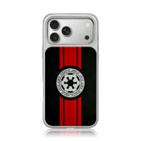 Star Wars Empire logo red stripes iPhone 17 Pro Max Electroplated Silver Case1