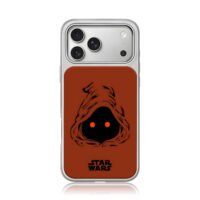 Star Wars Jawa hooded red eyes art iPhone 17 Pro Max Electroplated Silver Case1
