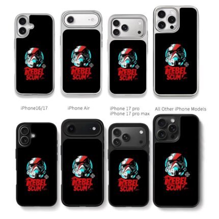 Star Wars Stormtrooper Rebel Scum Chris Brown Phone Case Black Electroplated Silver For Iphone 11 To 17