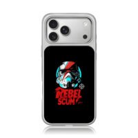 Star Wars Stormtrooper Rebel Scum iPhone 17 Pro Max Electroplated Silver Case1