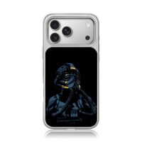 Star Wars TIE pilot blue yellow art iPhone 17 Pro Max Electroplated Silver Case1