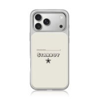 Starboy black star and tiny slogan iPhone 17 Pro Max Electroplated Silver Case1