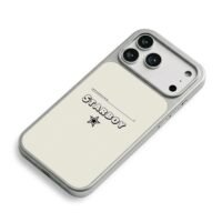 Starboy black star and tiny slogan iPhone 17 Pro Max Electroplated Silver Case2