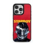 Starboy chrome F1 racing helmet red iPhone 16 Pro Max Black Case