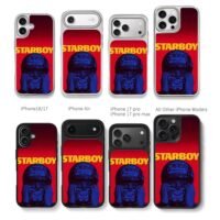 Starboy McLaren F1 racer helmet red Chris Brown Phone Case Black Electroplated Silver For Iphone 11 To 17